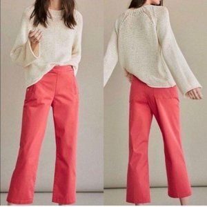 Massimo Dutti High Rise Pants Coral Pants Relaxed